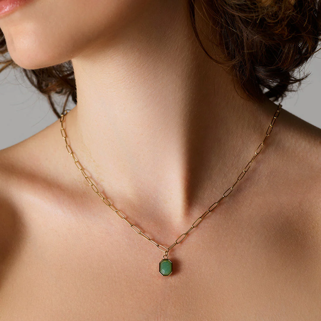 Geometric Jade Necklace - Image 3