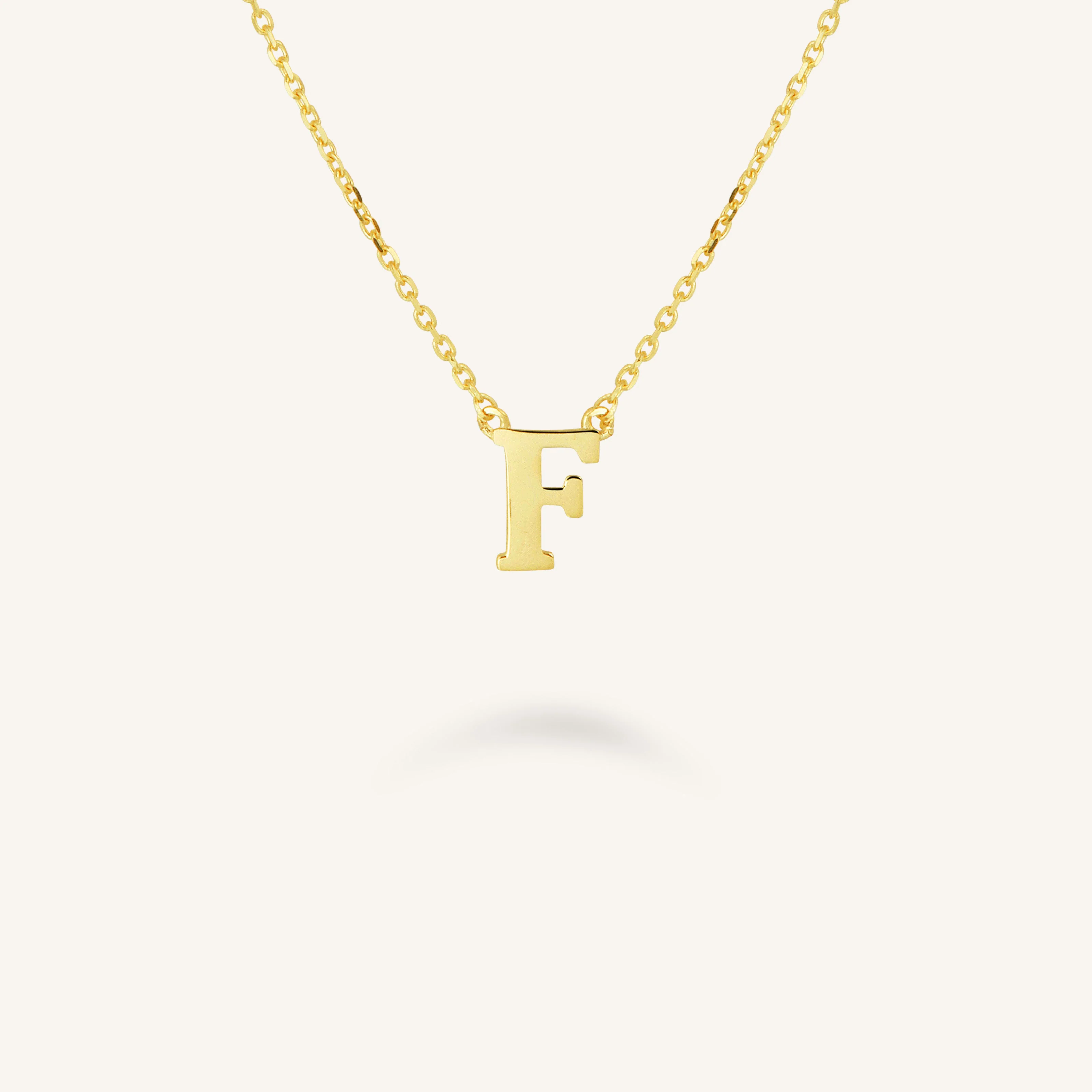 Initial Necklace F