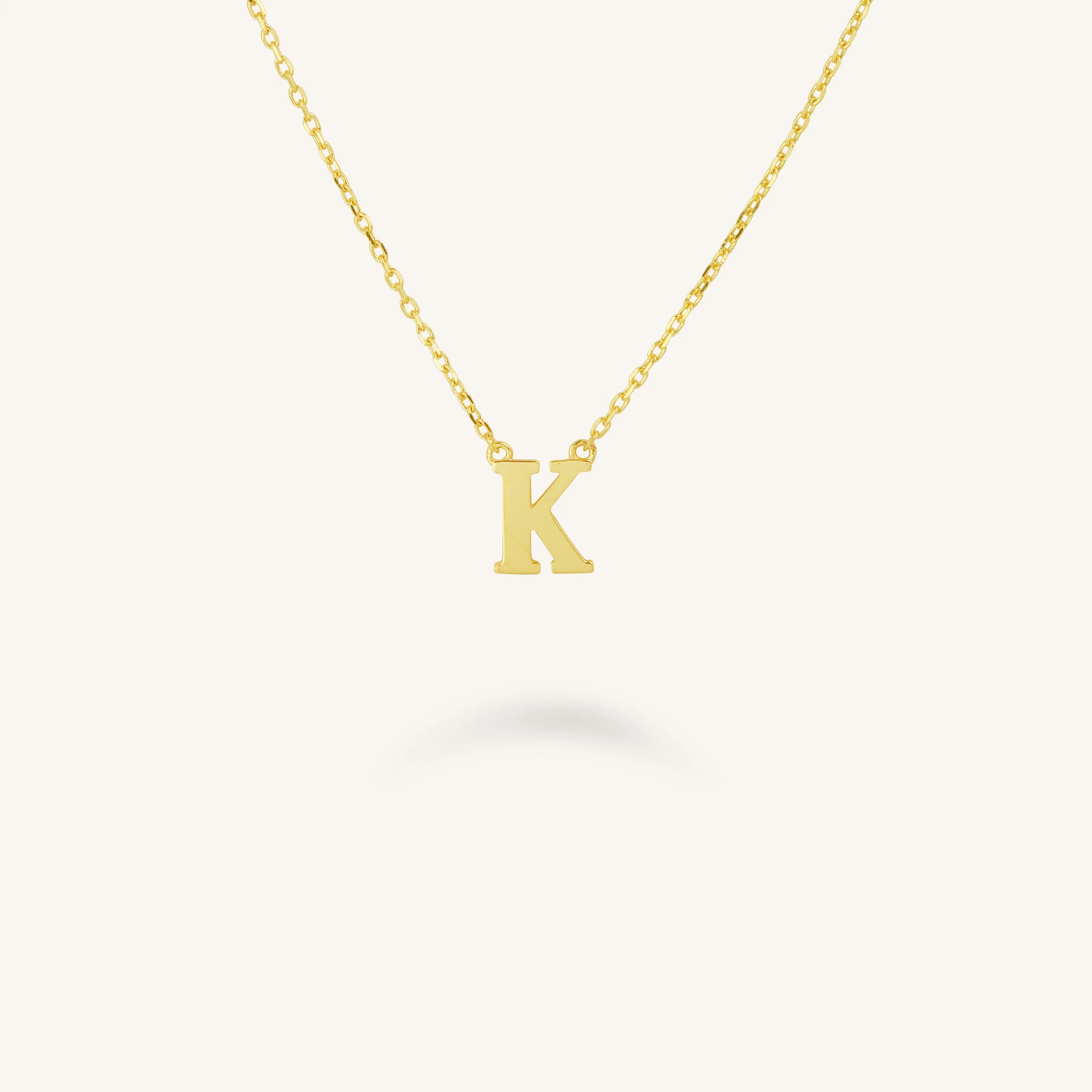 Initial Necklace K