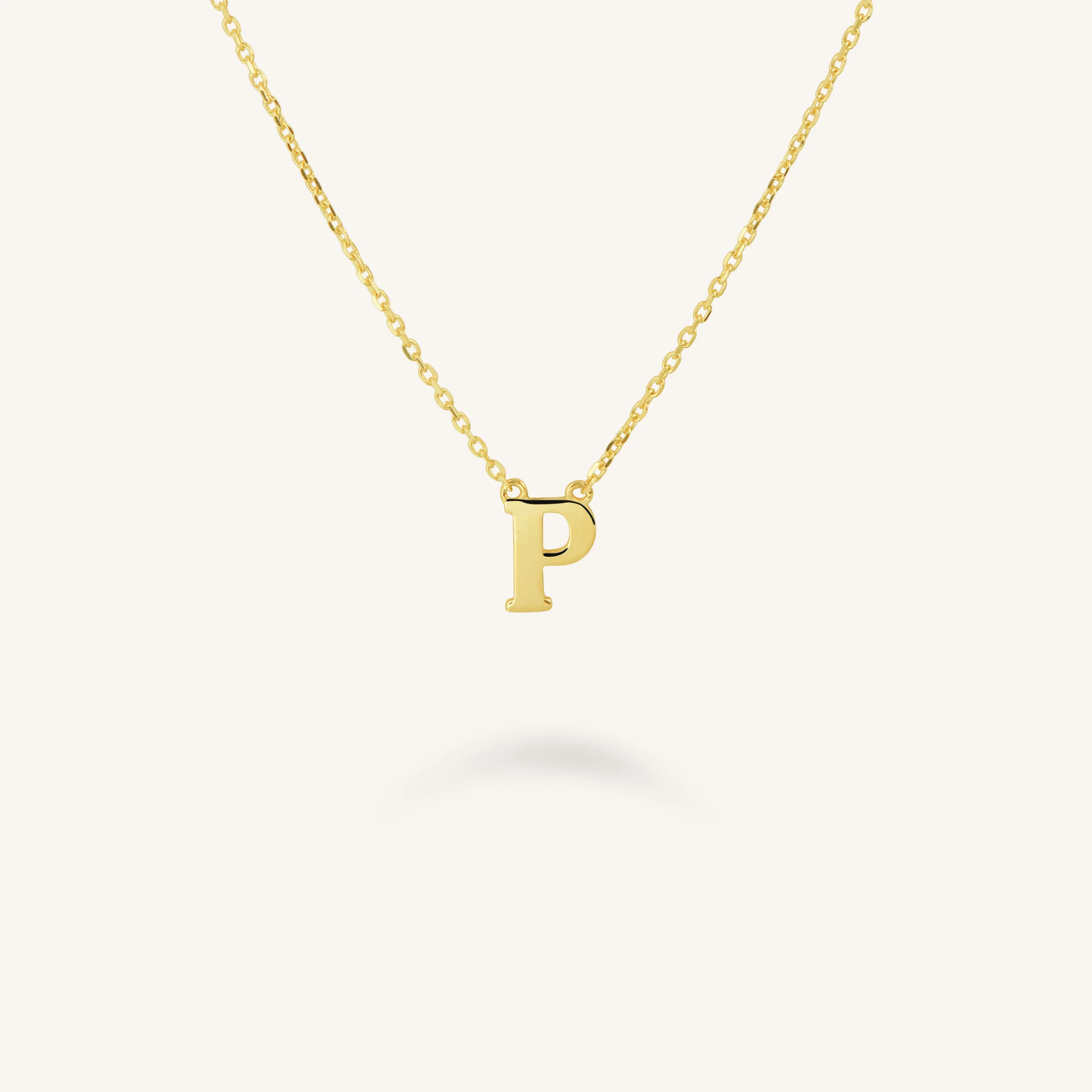 Initial Necklace P