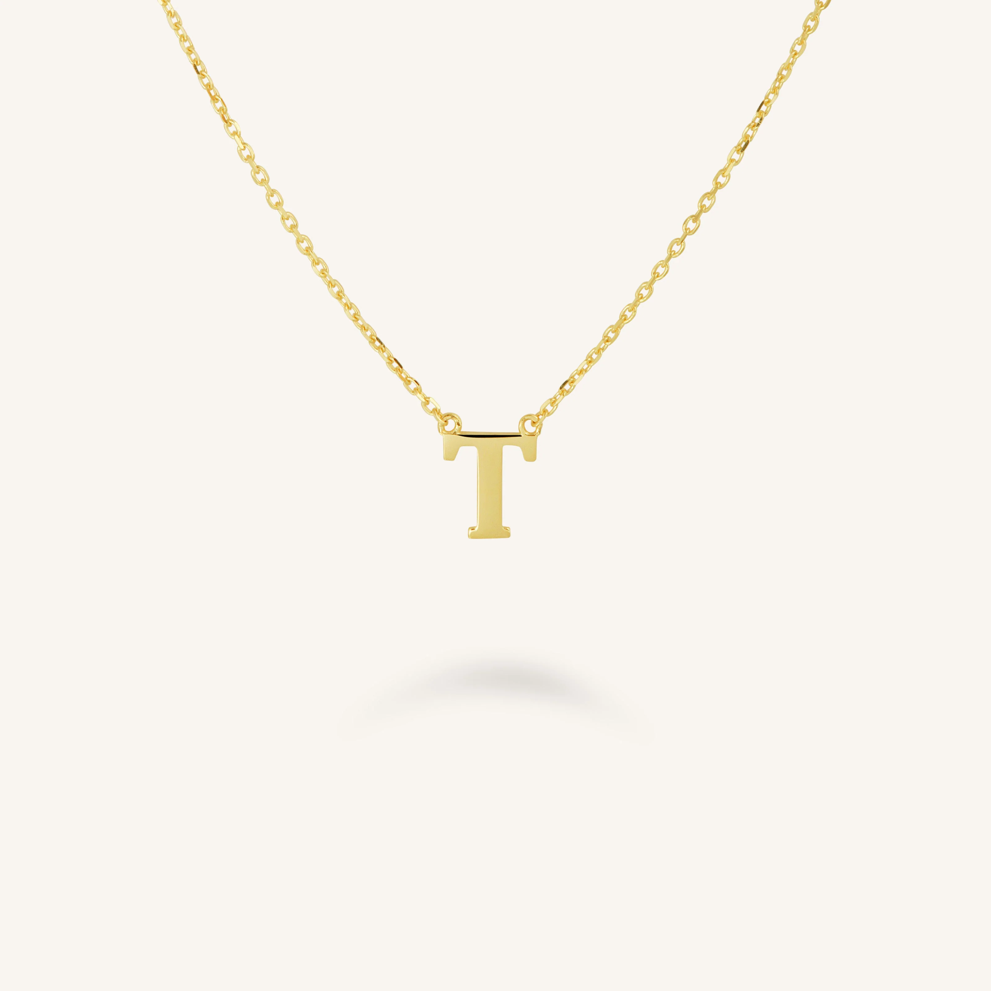 Initial Necklace T