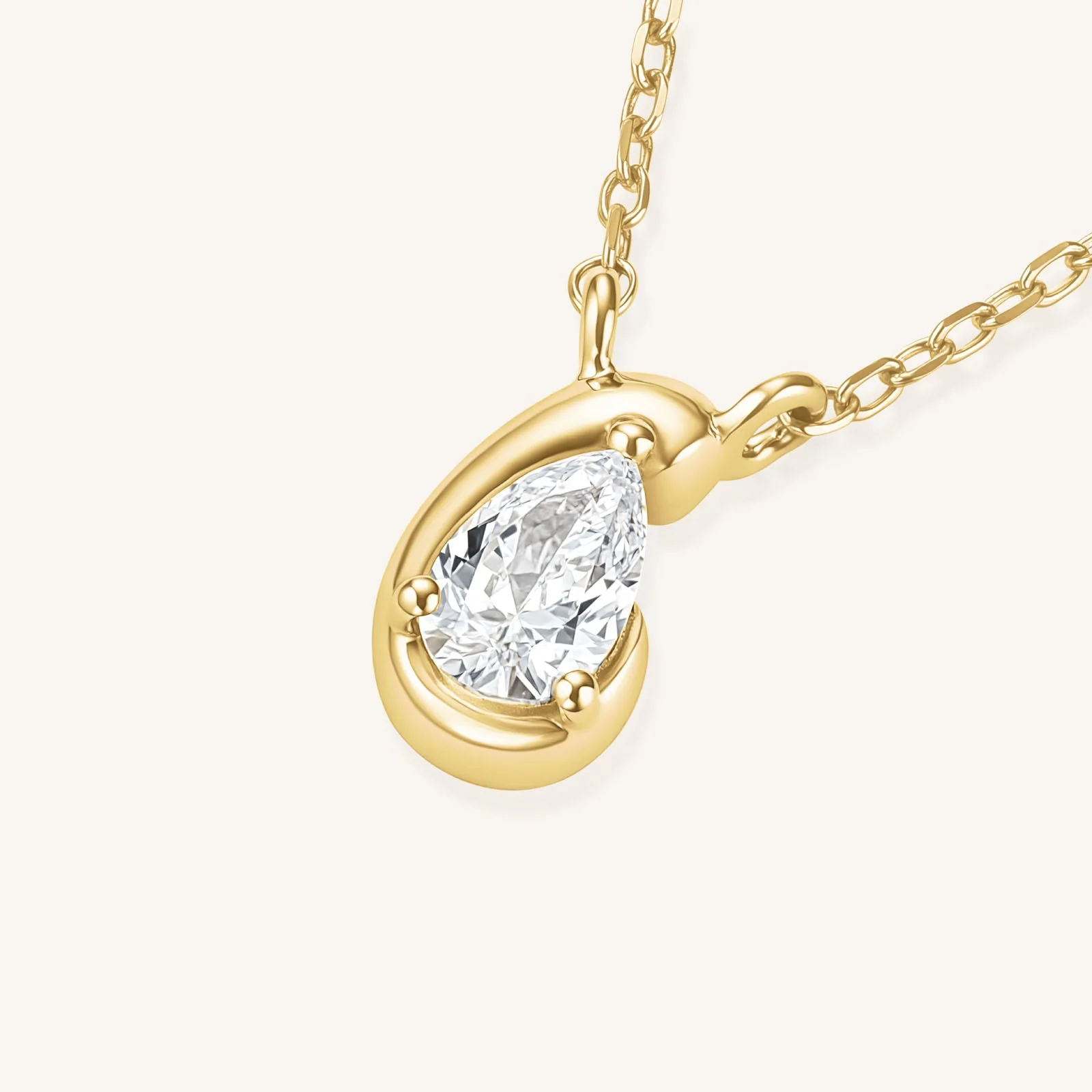 Luna Pear Necklace - Image 3