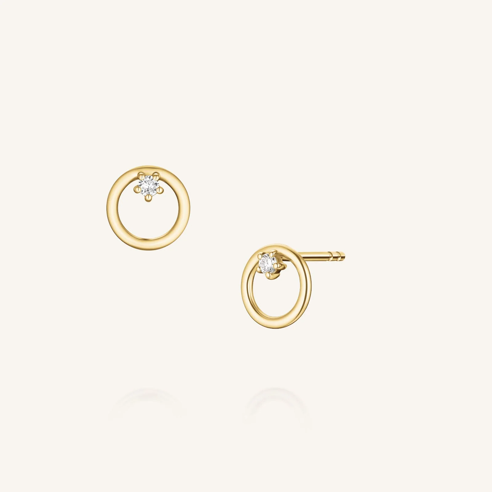 Open Circle Studs