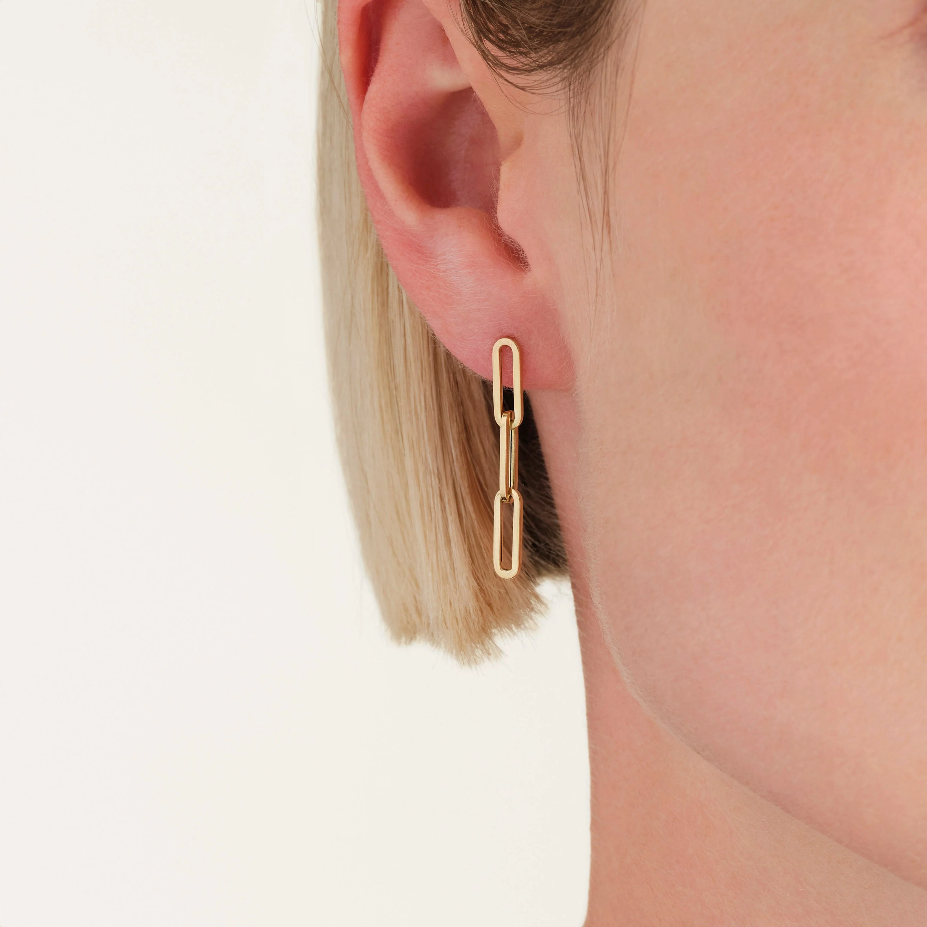 Paperclip Dangle Oorknopjes - Image 2
