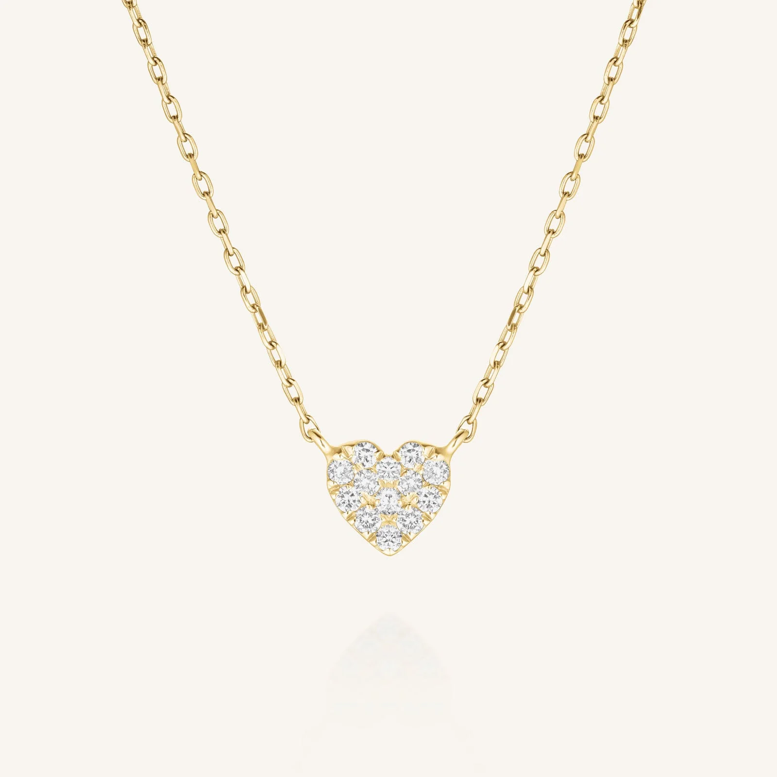 Pave Heart Necklace