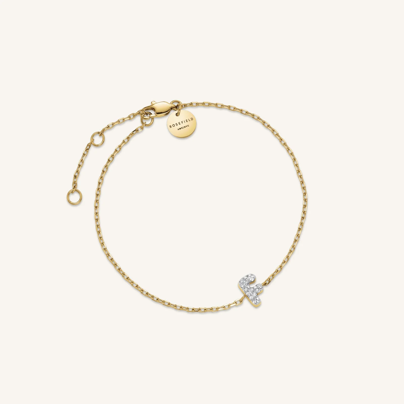 Crystal Letter F Bracelet