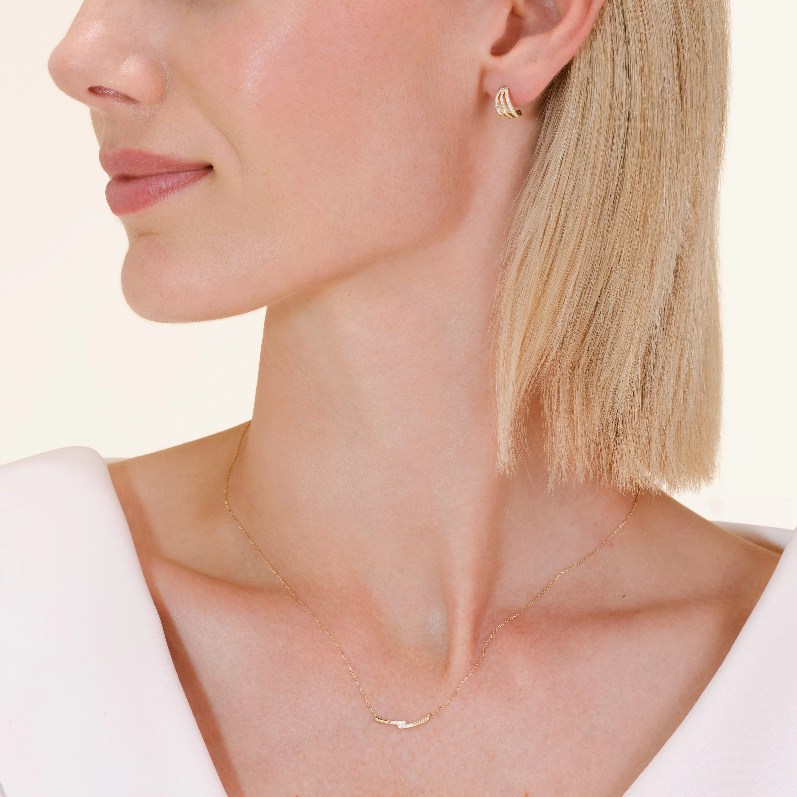 Triple Pave Hoops - Image 2
