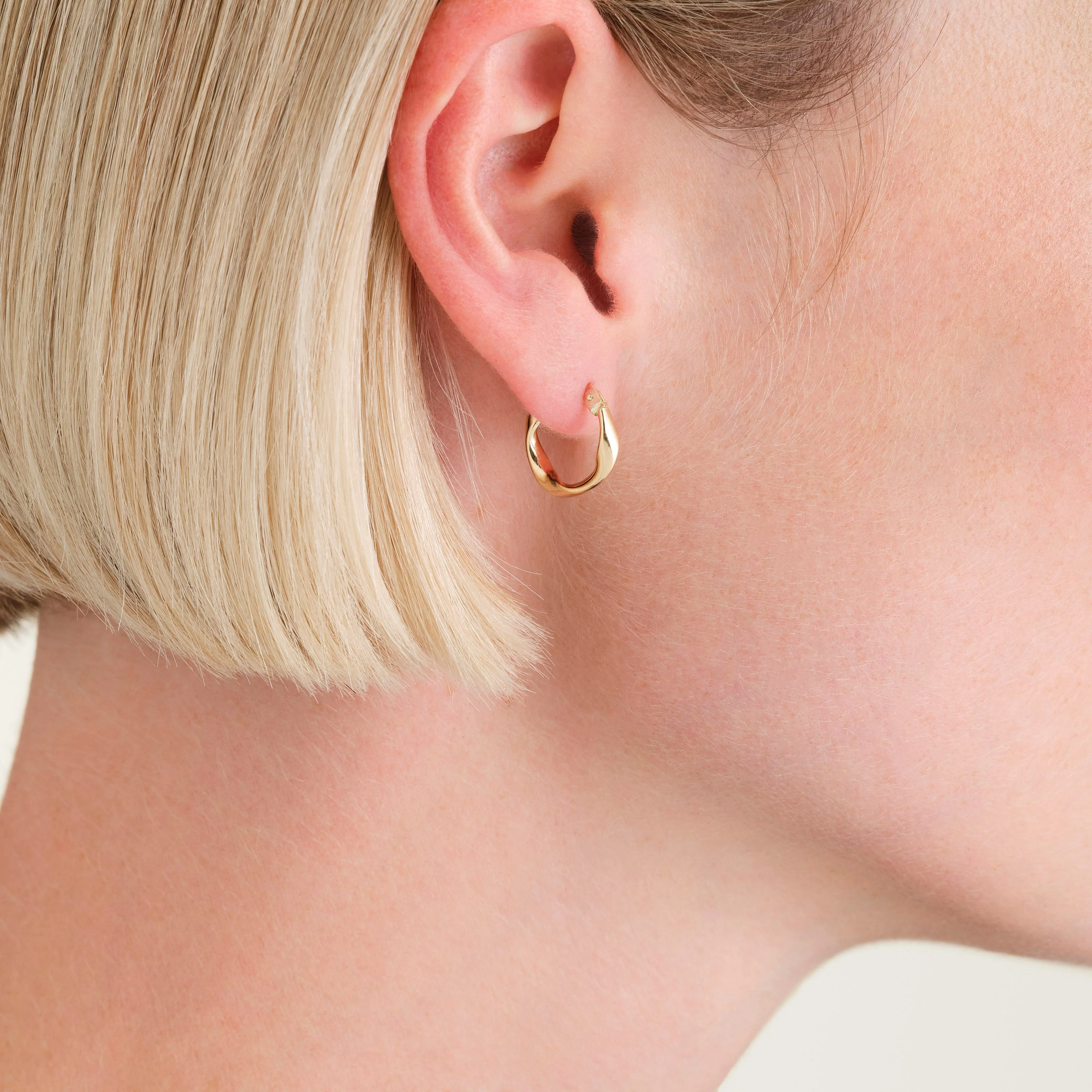 Twisted Tube Earrings - Image 2